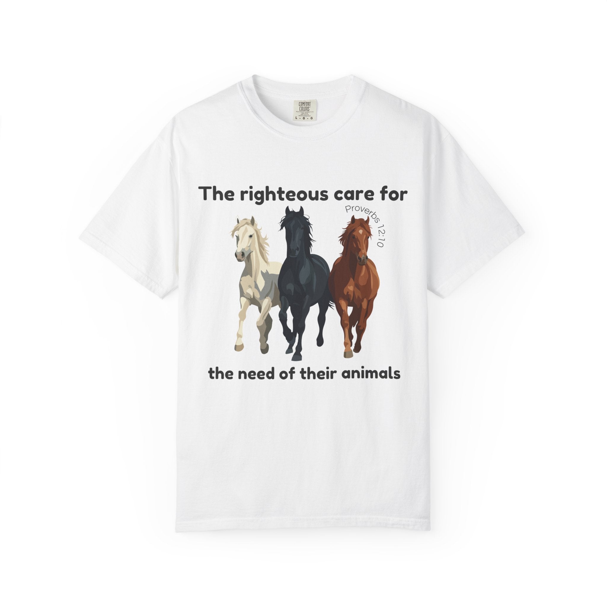 Proverbs 12:10-Horses-Vintage Fit