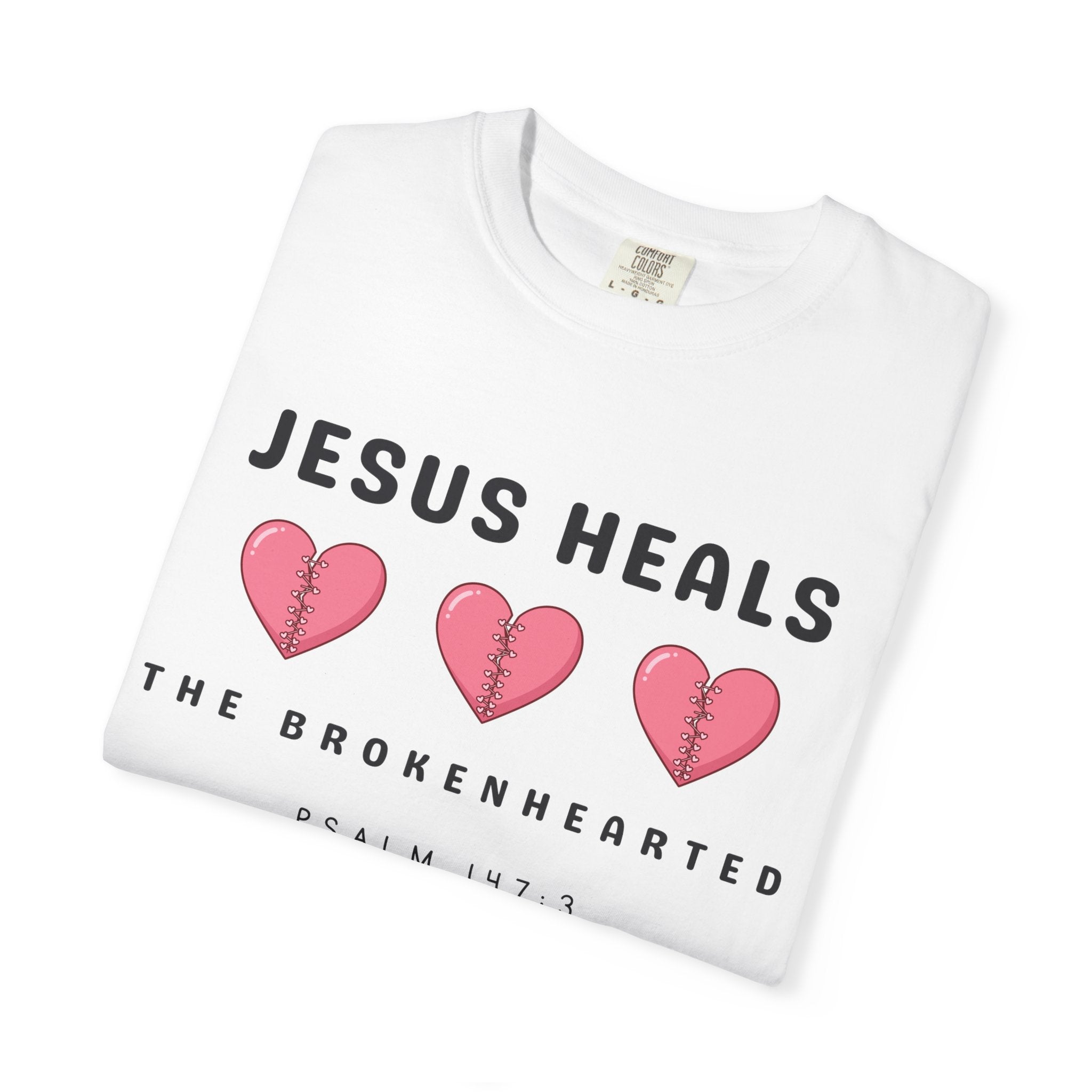 Psalm 147:3-Brokenhearted-Pink Vintage Fit