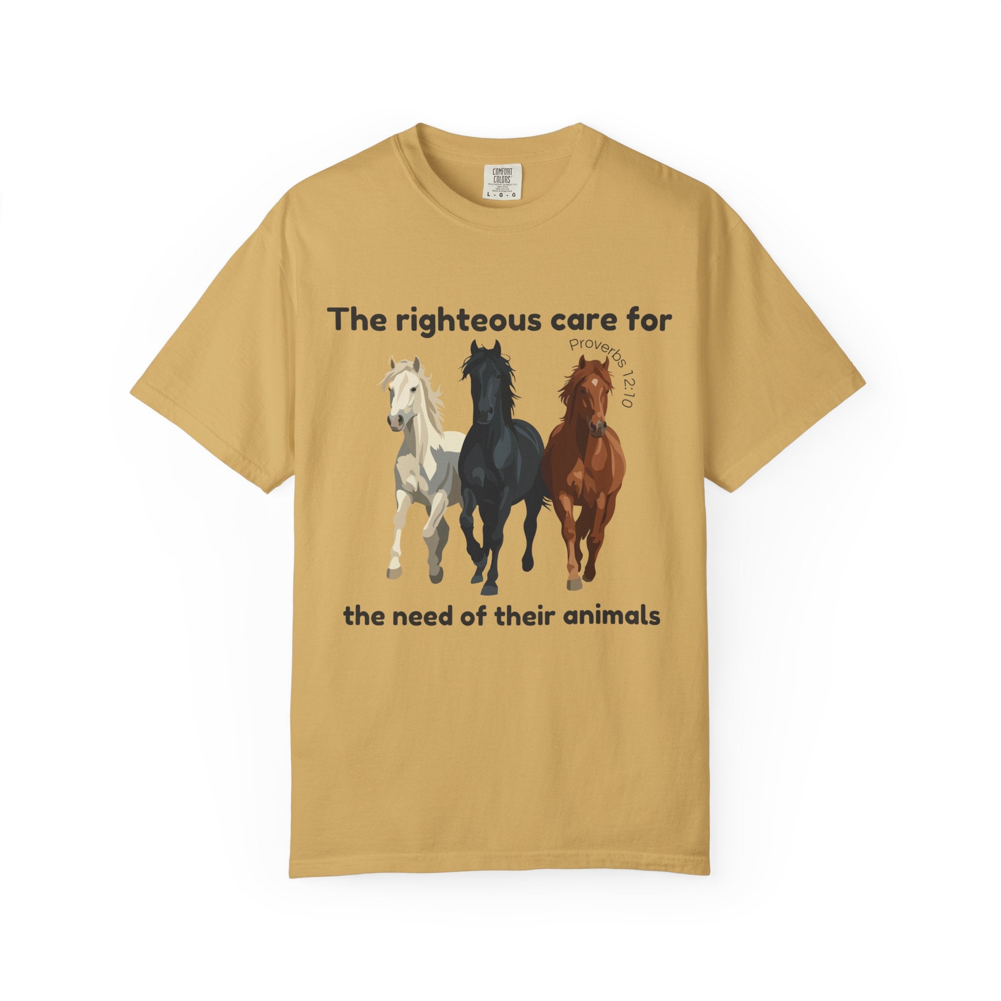 Proverbs 12:10-Horses-Vintage Fit
