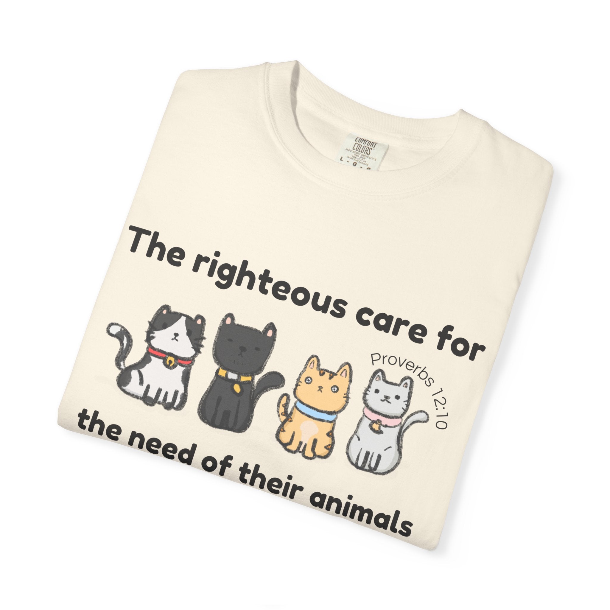 Proverbs 12:10-Cats-Vintage Fit