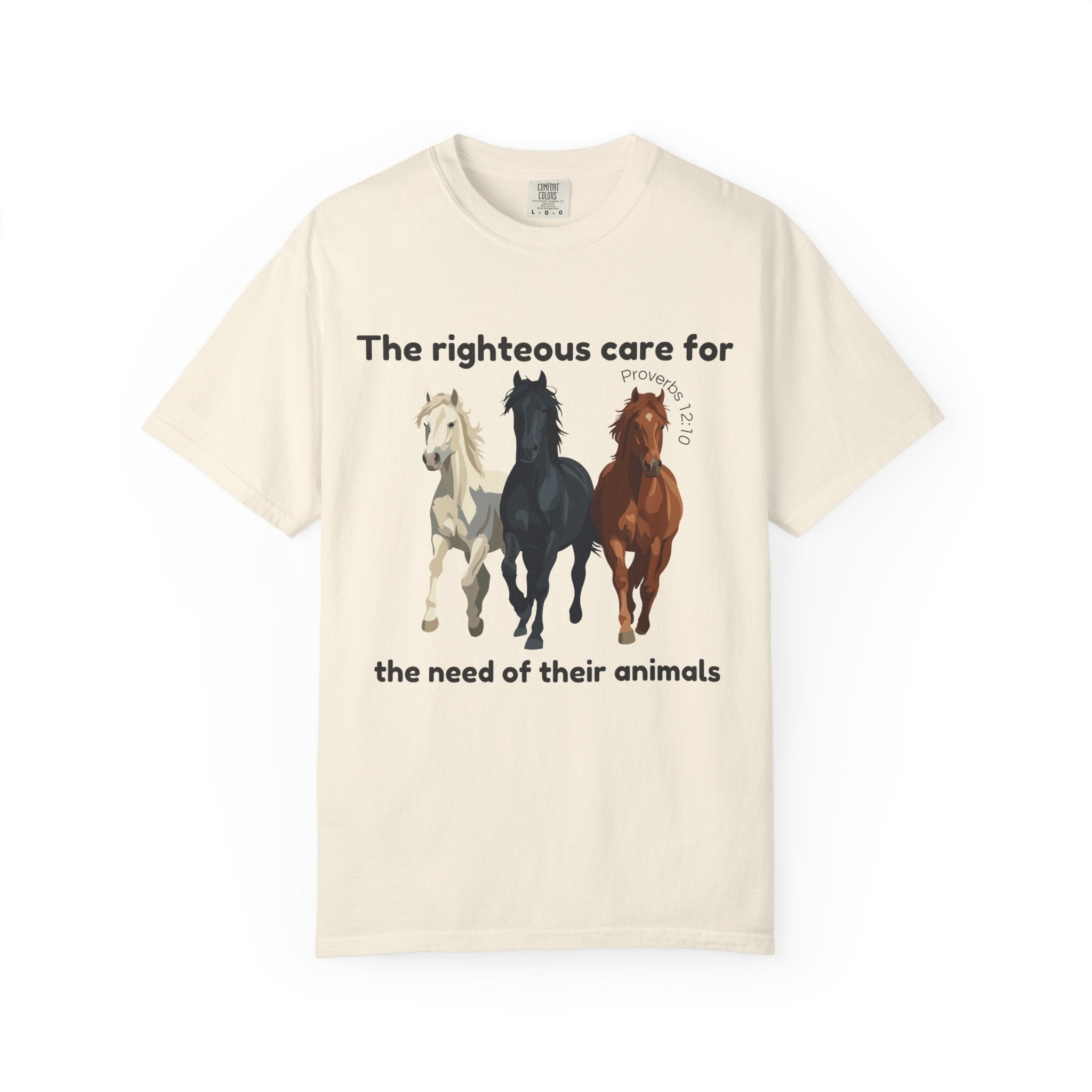 Proverbs 12:10-Horses-Vintage Fit