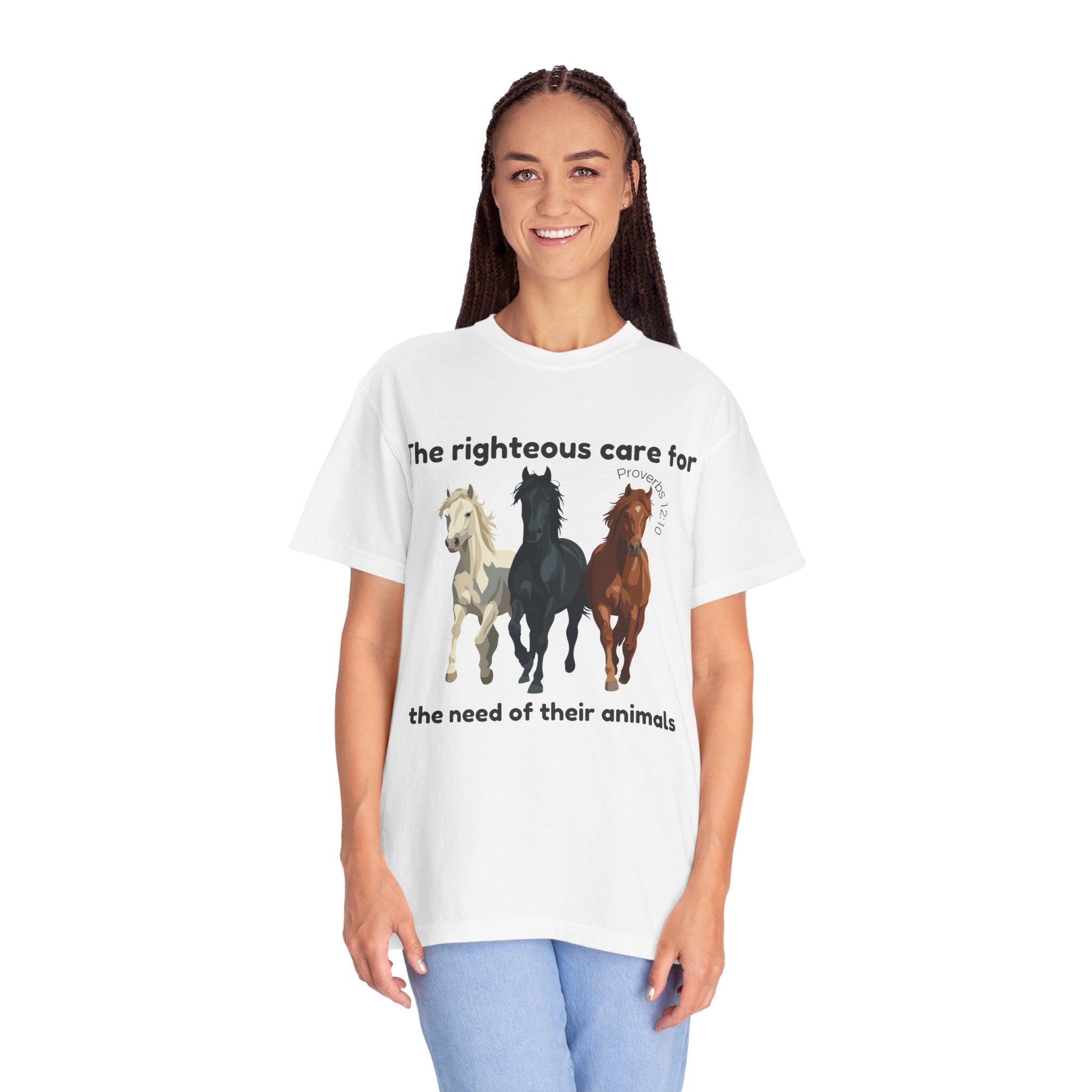 Proverbs 12:10-Horses-Vintage Fit