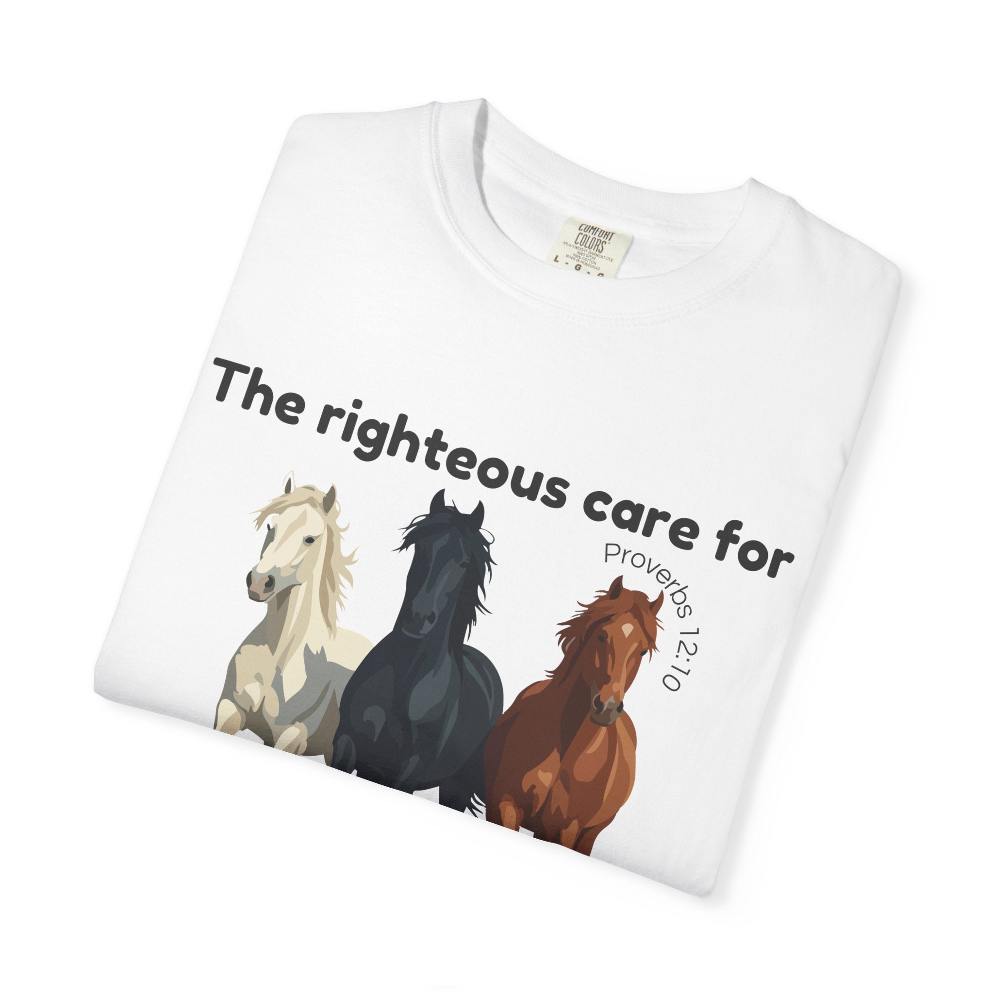 Proverbs 12:10-Horses-Vintage Fit
